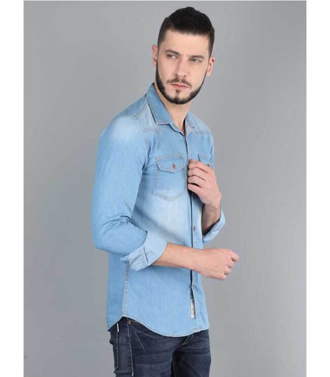Men Regular Fit Solid Casual Shirt - Image 4