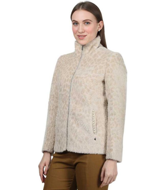 MONTE CARLO Full Sleeve Printed Women Bomber Jacket - Image 3