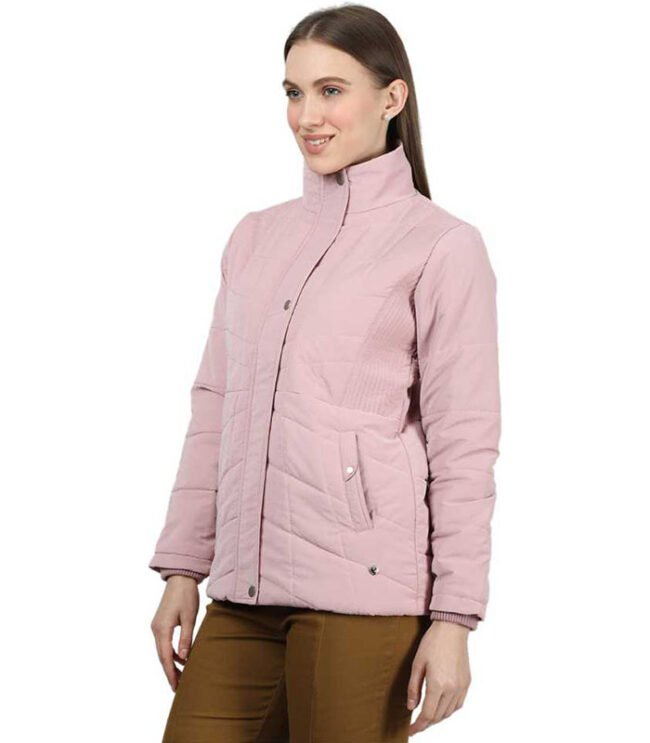MONTE CARLO Full Sleeve Solid Women Bomber Jacket - Image 3