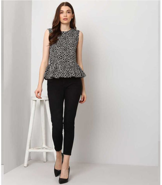 FM Skinny Women Black Jeans - Image 2