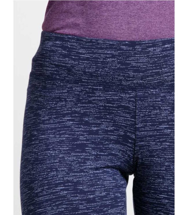 Knit Sports Capri Women Blue Capri - Image 5