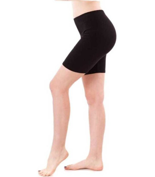 MRs Solid Women Black Cycling Shorts - Image 3