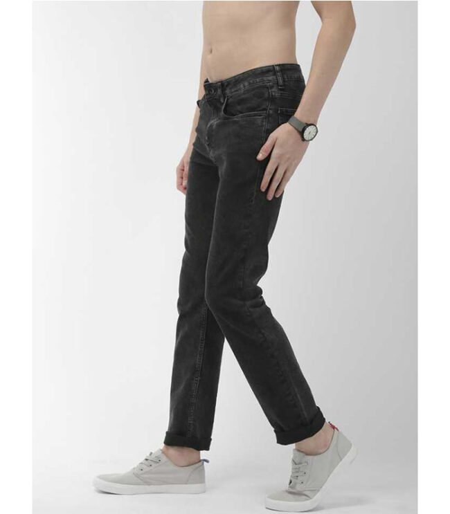 Flying Machine Tapered Fit Men Black Jeans - Image 2