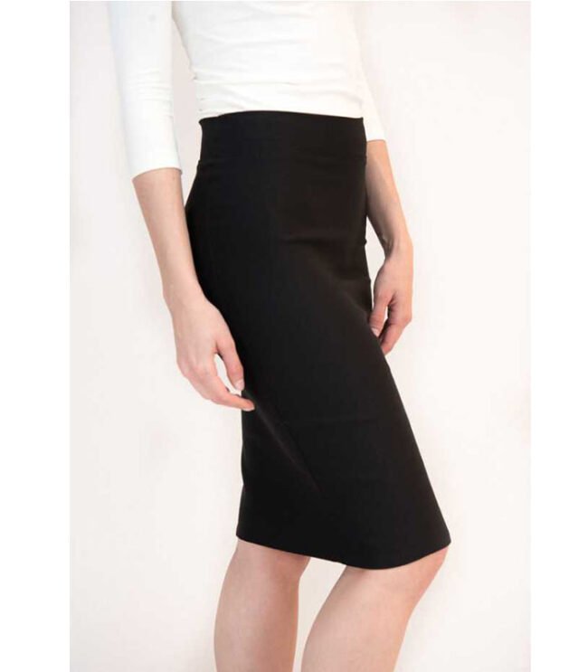 NeLook Women Solid Pencil Black Skirt - Image 4