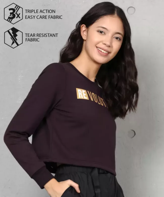 METRONAUT Full Sleeve Printed Women Sweatshirt - Image 5