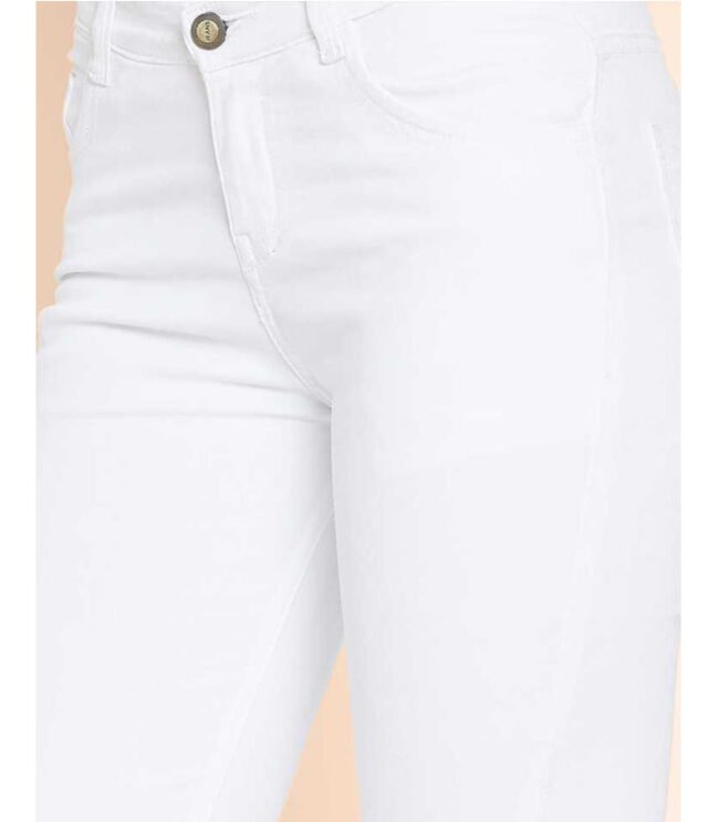 Dry State Skinny Women White Jeans - Image 5
