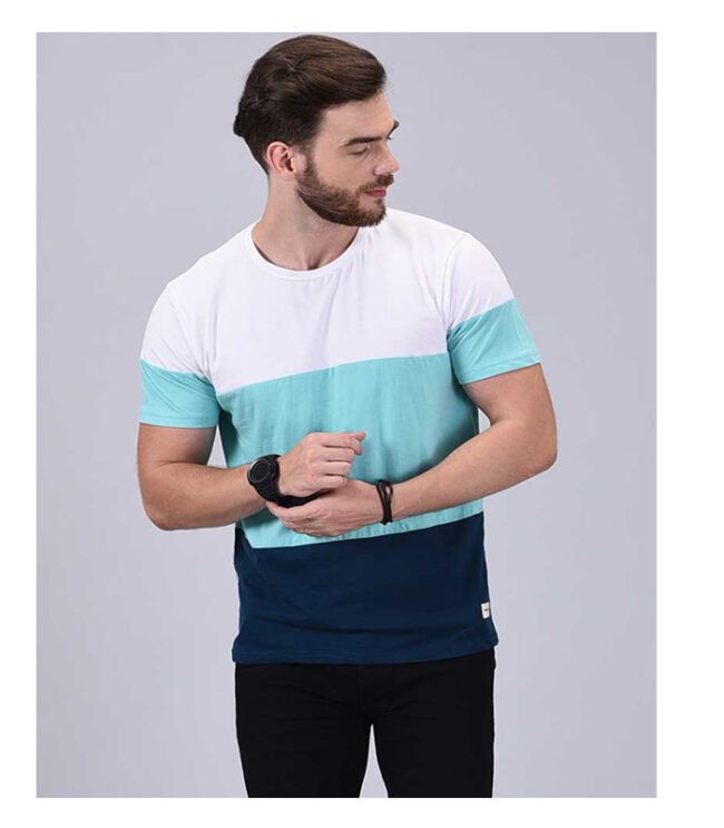 Color Block Men Round Neck Multicolor T-Shirt  (Pack of 2) - Image 5
